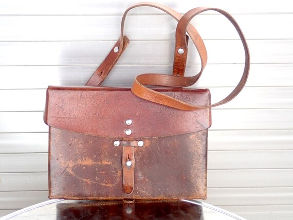 vintage swiss army leather bags