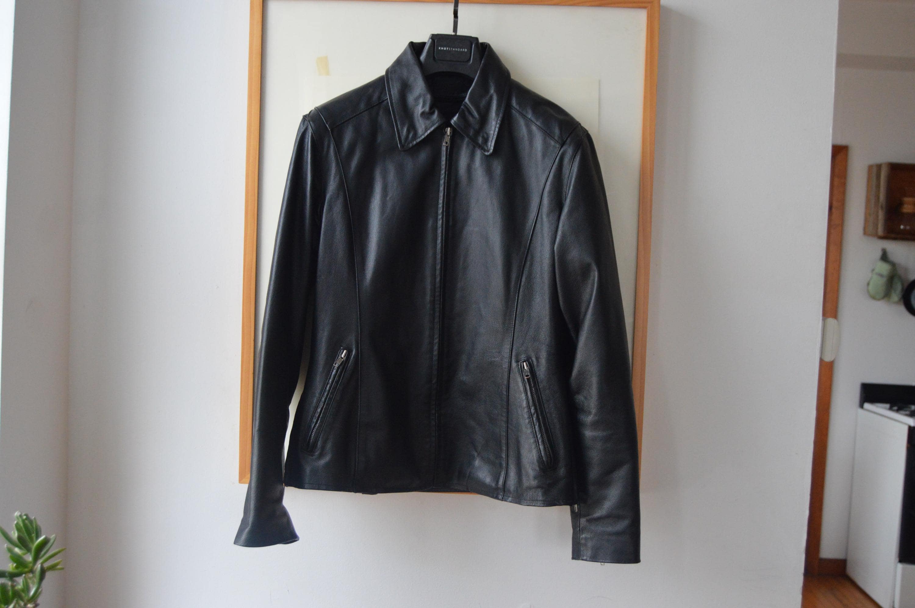 Grunge Leather Jacket - Etsy