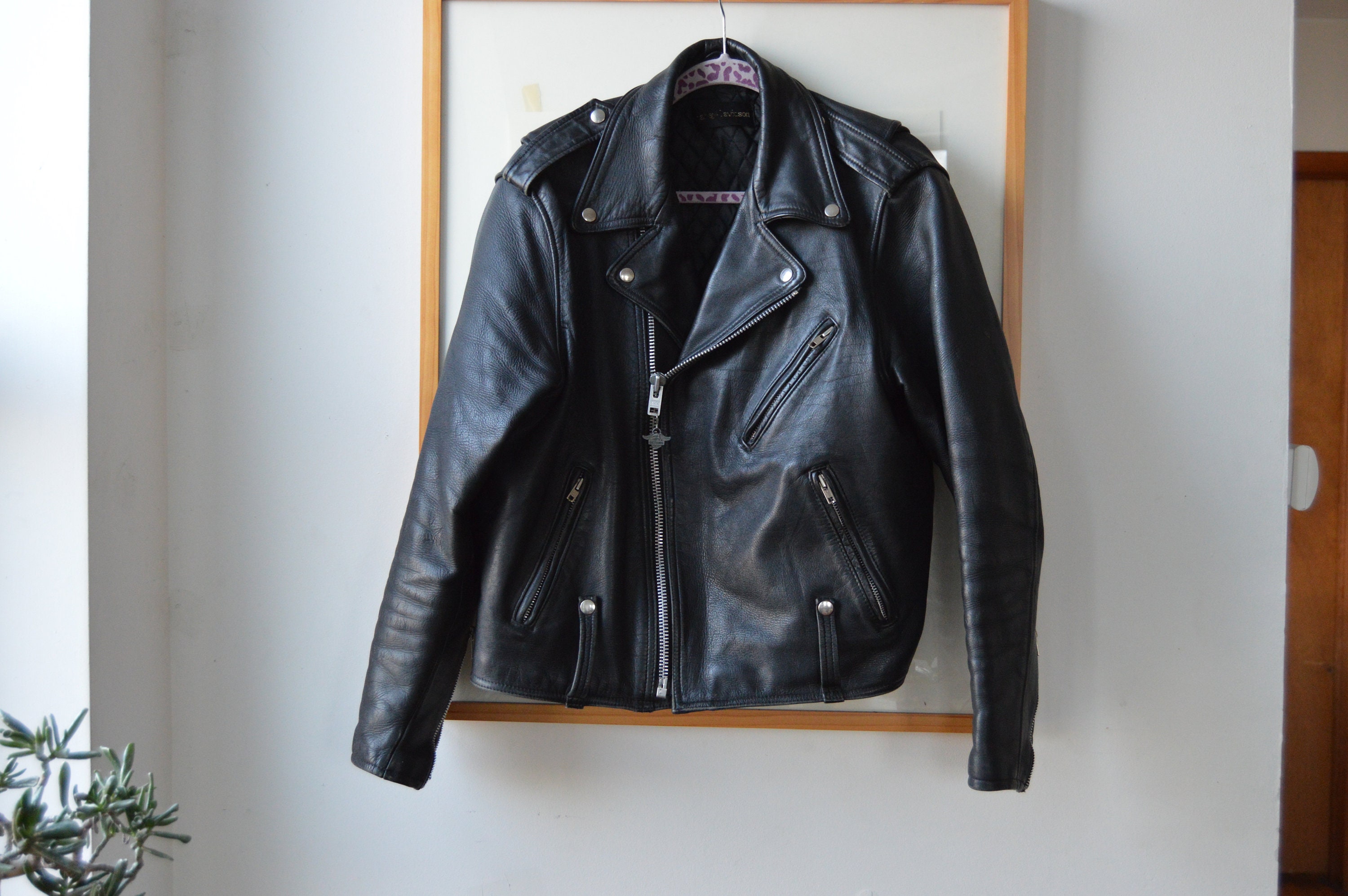 Vintage 80's Harley Davidson Leather Jacket - Etsy