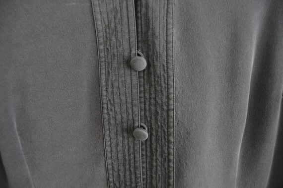 Vintage 100% Silk Maggy London Oversized Button D… - image 3