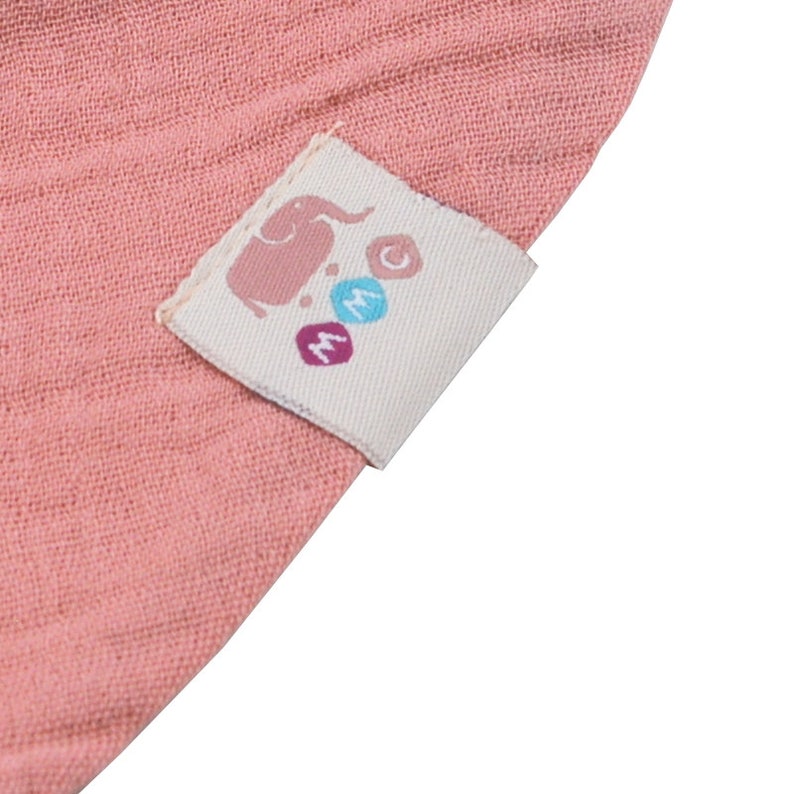 Pack bébé mousseline de 8 écharpes triangulaires, écharpe en coton unisexe avec boutons-pression réglables, bavoir en tissu rot pour les tout-petits, rouge image 9