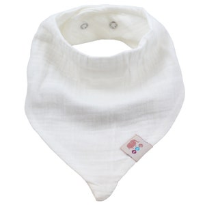 Musselin Baby 8 Stück Dreieckstücher Halstuch Unisex aus Baumwolle mit verstellbaren Druckknöpfen Spucktuch Lätzchen für Kleinkinder Rot Bild 7