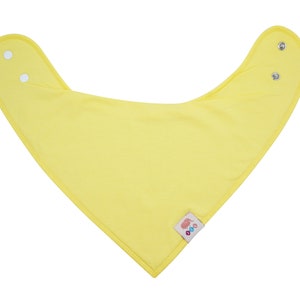 Baby einfarbige Dreieckstücher 8 Stück Halstuch aus Baumwolle mit verstellbaren Druckknöpfen Lätzchen Sabberlatz Spucktücher für Kleinkinder Bild 6