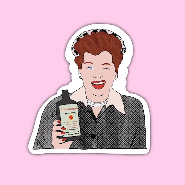 I Love Lucy • Lucille Ball: Vitameatavegamin Sticker