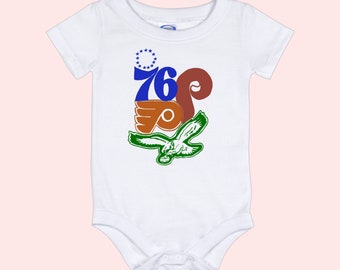 Philly Throwback Logos • Baby Bodysuit
