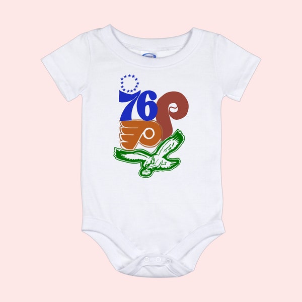 Philly Throwback Logos • Baby Bodysuit