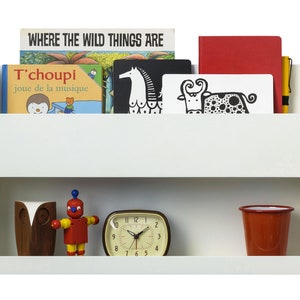 Tidy Books® The Original Bunk Bed Buddy™ Shelf, Bedside Floating Bookshelf for Kids Mezzanine and high sleeper, White, Gift for Tweens