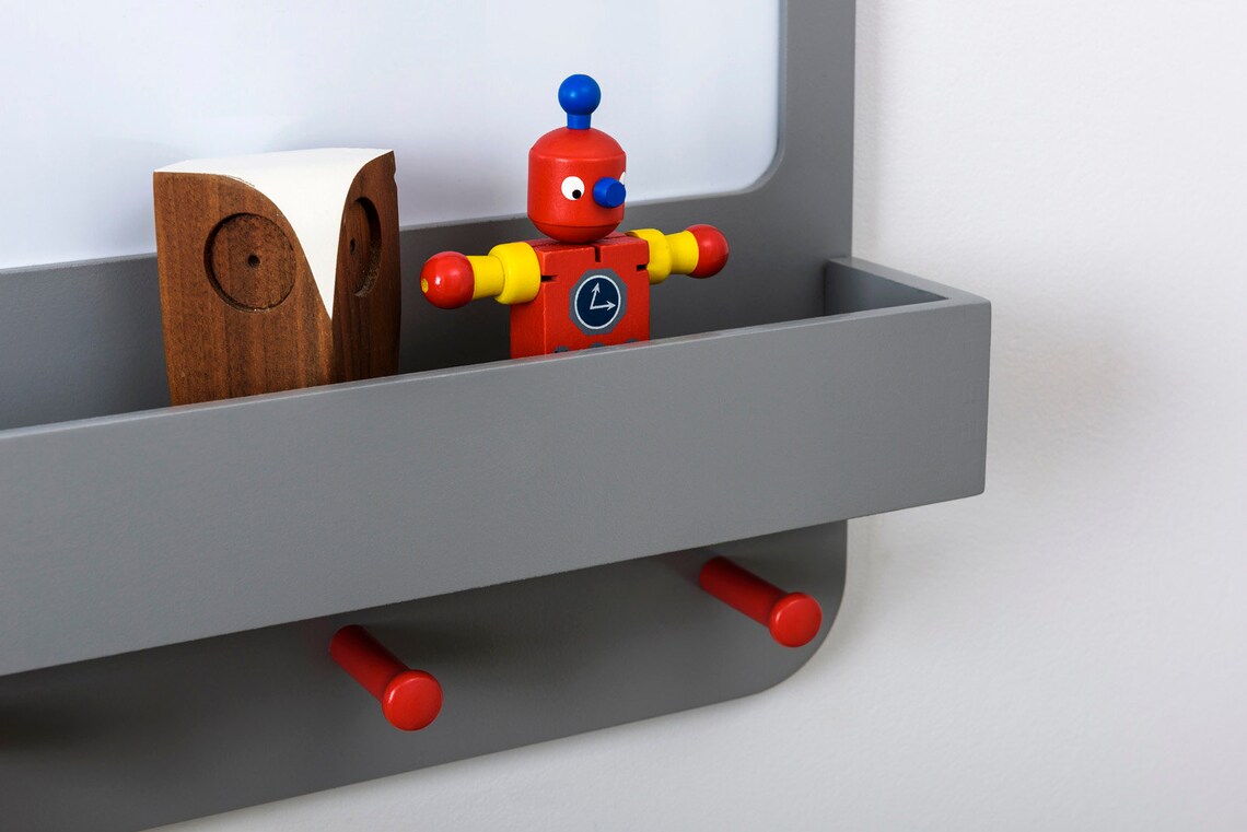 Children's Notice Board With Shelf Hooks and Etsy UK