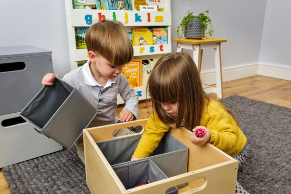 Toy box best sale with dividers