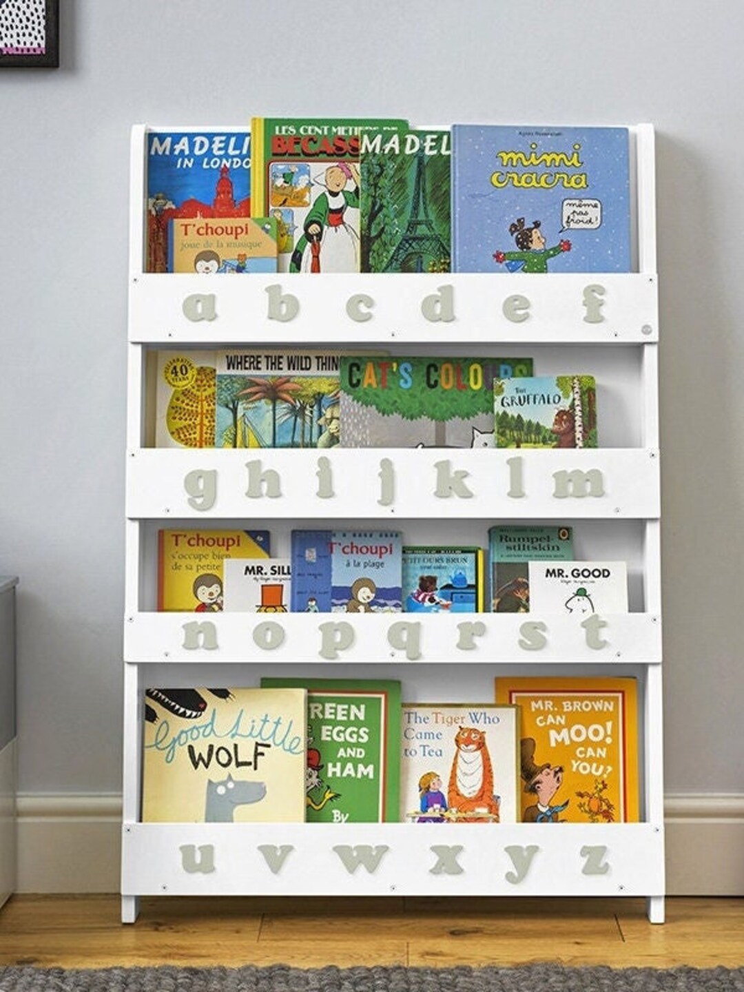 Tidy Books® Kids Bookshelf Alphabet Bookcase the Original Childrens