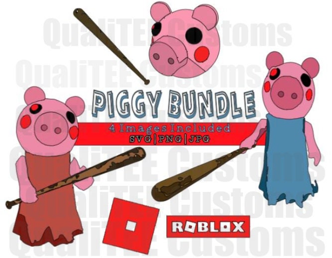Roblox Piggy Bundle Piggy Character Gamer Svg Png Jpg Etsy - roblox women pack