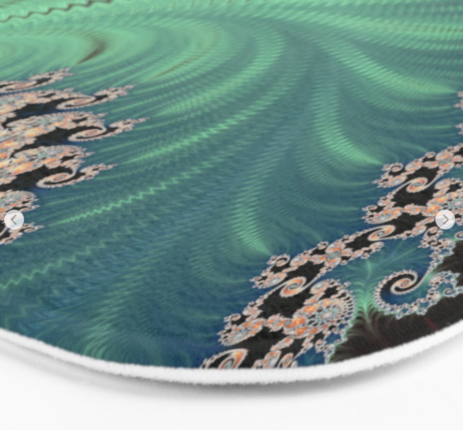 Mint Green Blue and Brown Shower Curtain Geometric Modern Etsy