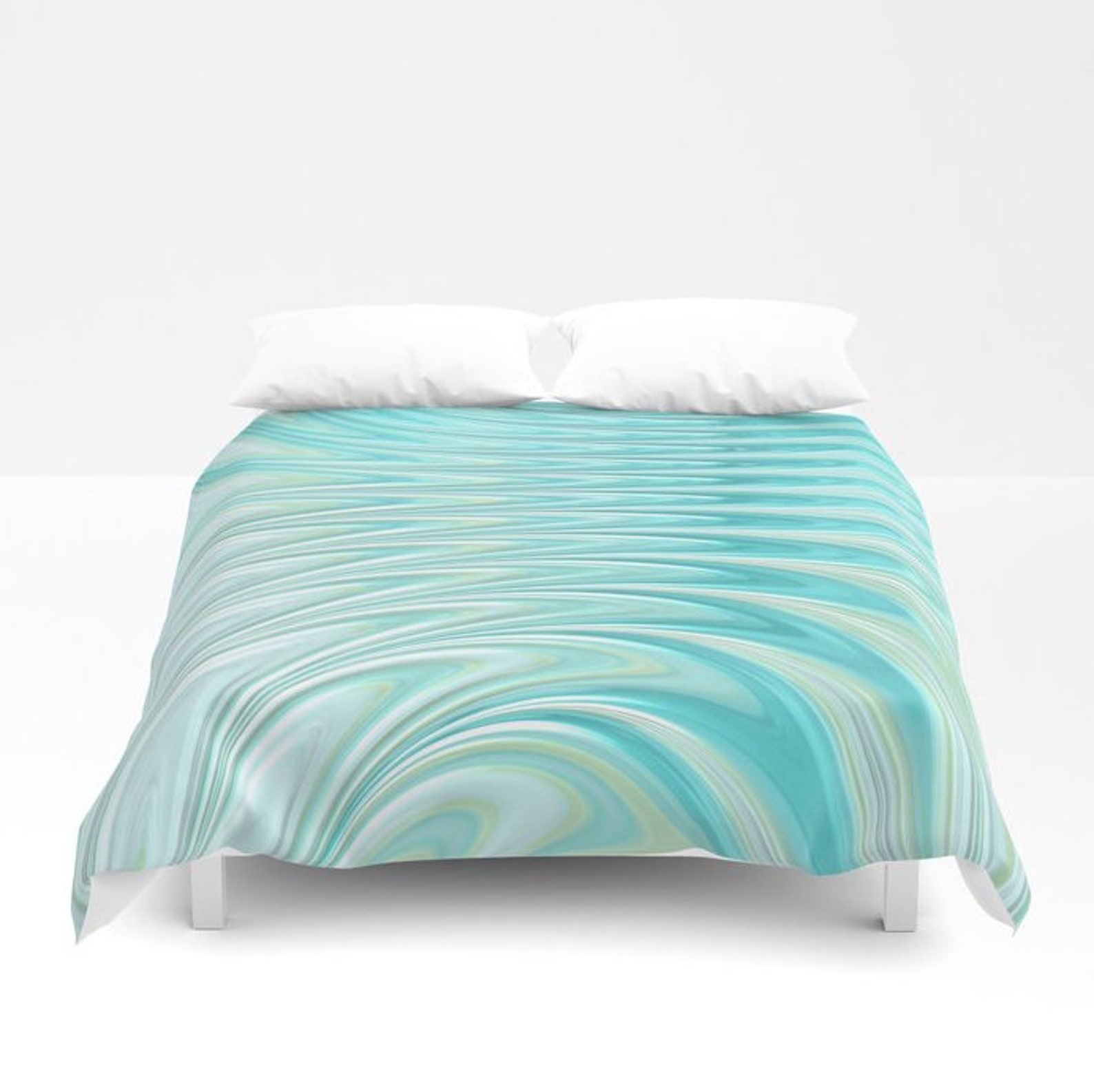 Blue Throw Blanket Geometric Design Etsy