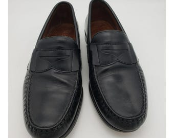 Vintage Allen Edmonds Foley Brown Woven Loafers 10B - Etsy display picture 2