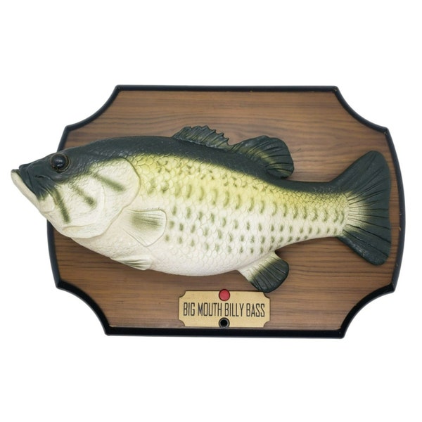 VTG Big Mouth Billy Bass Gemmy 1999 Take me To The River Don’t Worry Be Happy