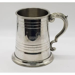 Sheffield Mint Mug, English Pewter Tankard, England, Engraved Uniroyal Goodrich