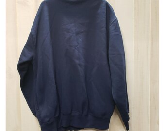 Vintage Russell Athletic Sweatshirt Cardigan 90s XL Cotton Poly