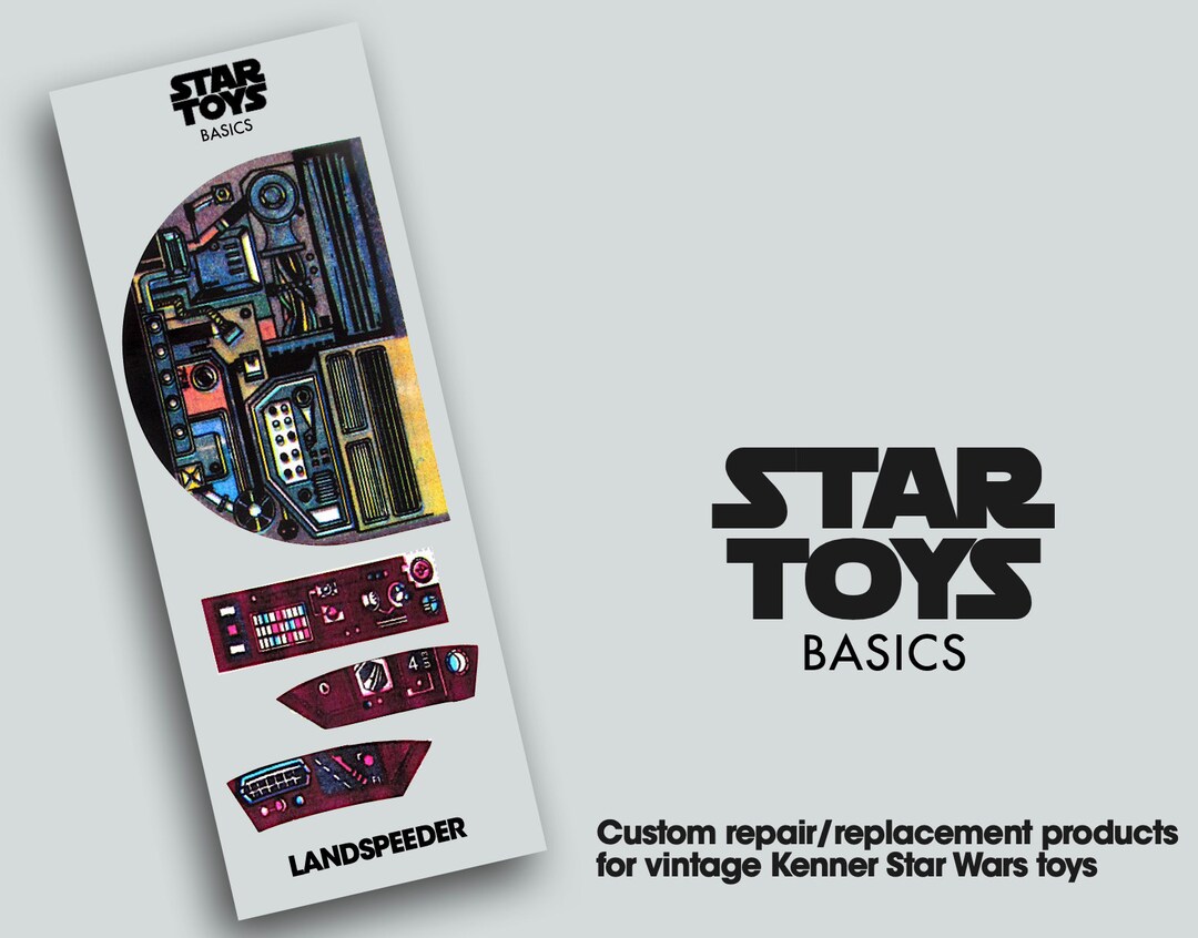 Vintage Kenner LANDSPEEDER Replacement Stickers Etsy