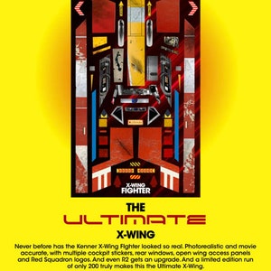 The ULTIMATE Collection Kenner X-Wing Replacement Sticker set