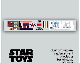 Vintage Kenner DROID FACTORY replacement decals