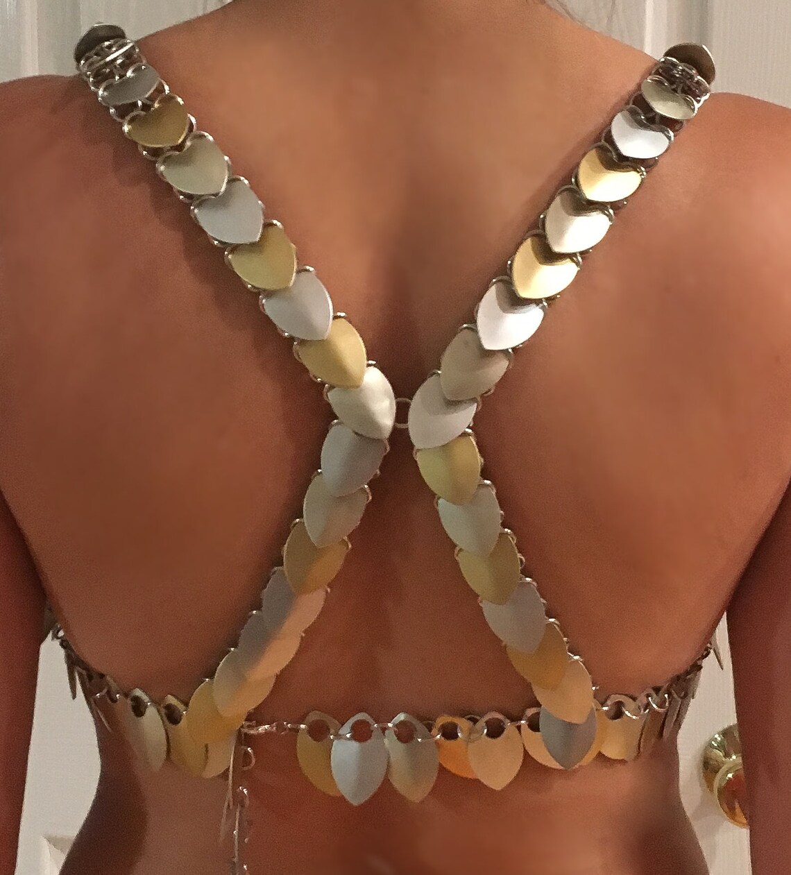 Custom Scale Mail Bikini Top unlined Etsy