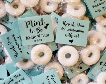 Mint To Be Wedding Favors Lifesavers Mints for guests cheap in bulk Personalized Party Label Tags Sticker, Wedding Candy, Custom Cute Favors