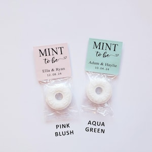 100 Mint To Be Wedding Favors Life Savers Mints for Guest Personalized Party Labels Tags Stickers Cheaper in Bulk Sale, Wedding Candy Sale image 4