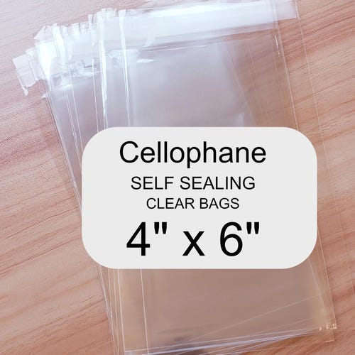 100 Clear Cello Bags,2x3 Inch, HANG TOP,Resealable Self Adhesive,OPP - View #7