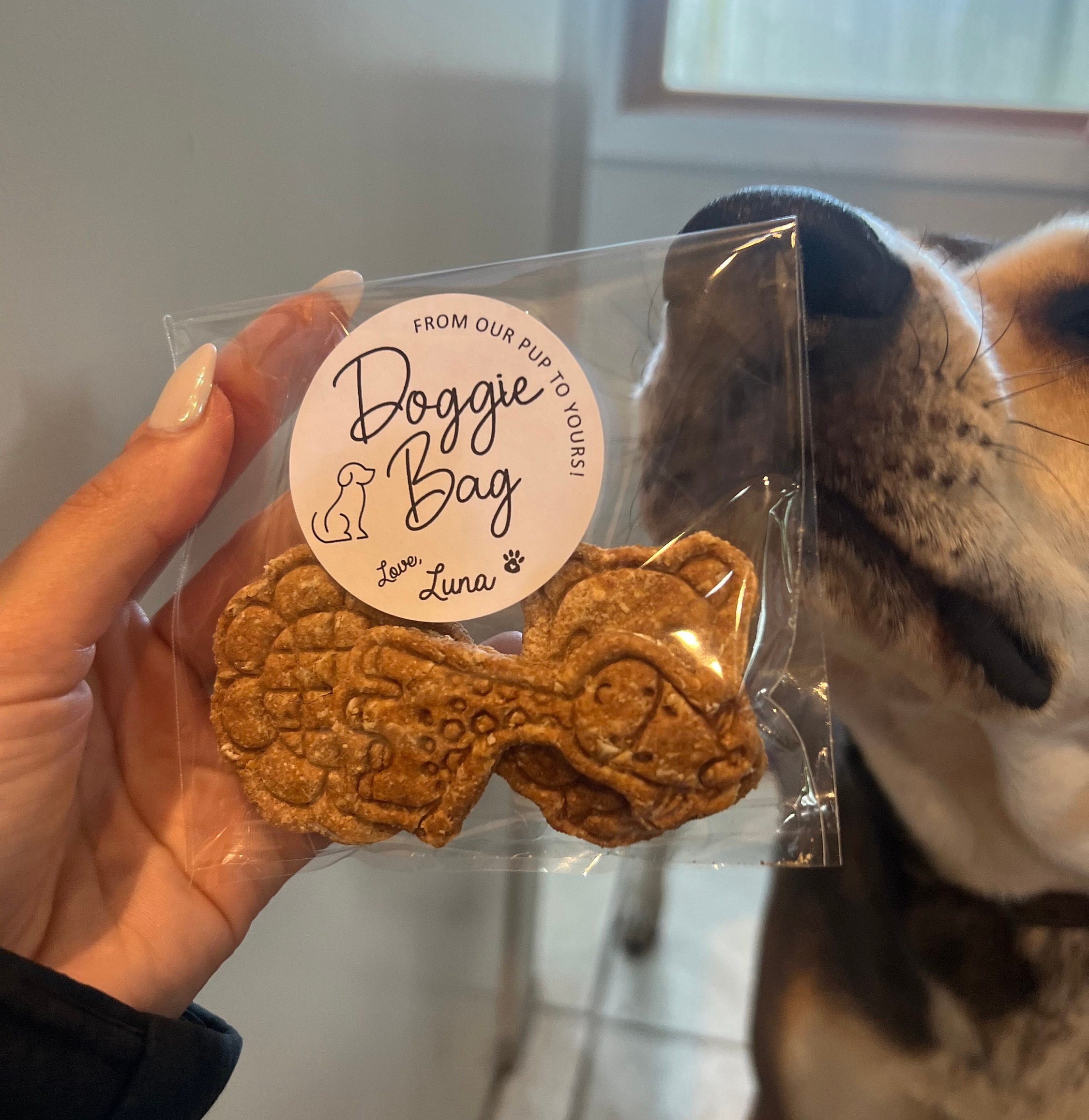 20 Doggie Bags Wedding Favors Stickers Custom Personalized, Dog Treat Pet Bags Labels Wedding, I Do Too, We Do Too, Pet Wedding Favors