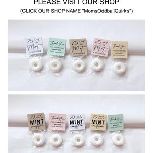 100 Mint To Be Wedding Favors Life Savers Mints for Guest Personalized Party Labels Tags Stickers Cheaper in Bulk Sale, Wedding Candy Sale image 10