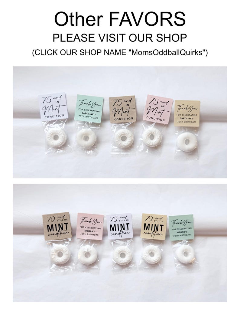 100 Mint To Be Wedding Favors Life Savers Mints for Guest Personalized Party Labels Tags Stickers Cheaper in Bulk Sale, Wedding Candy Sale image 10