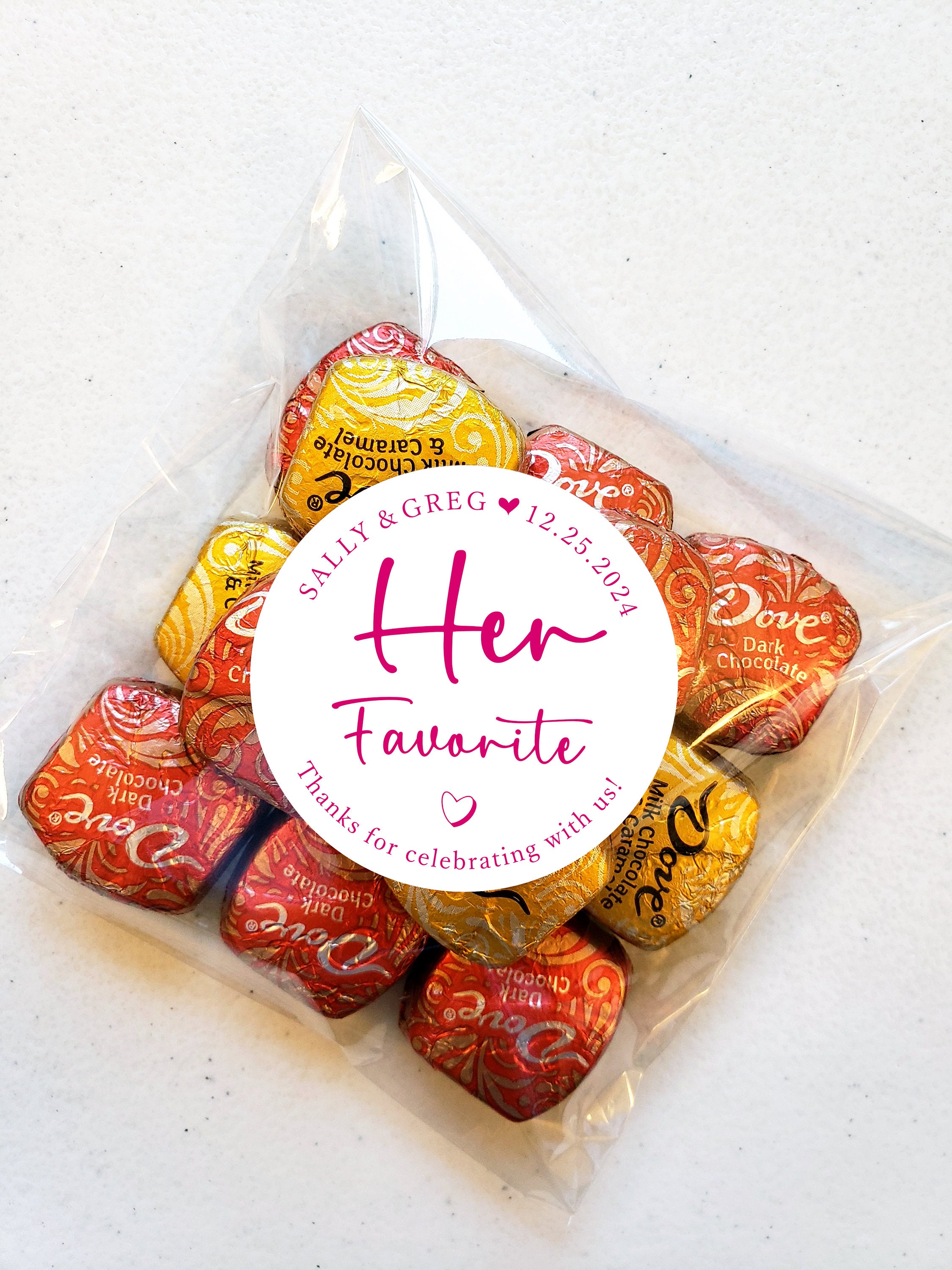 20 His Her Our Wedding Favors Stickers & Bags, His Her Our Favorite Sticker, His Her Favor Label, His Favorite, Her Favorite, Our Favorite
