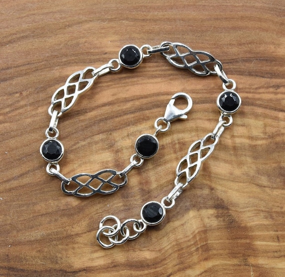 Genuine black onyx bracelet deals