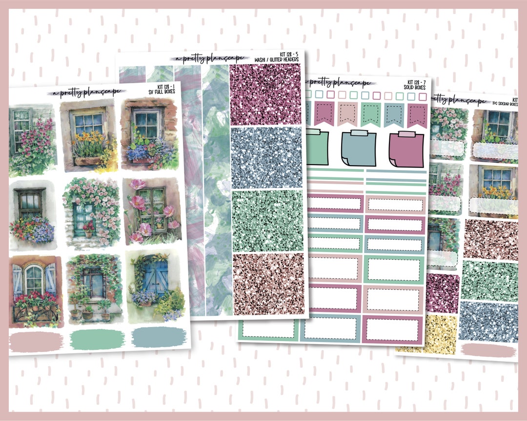 Weekly Sticker Kit 128 Standard Vertical 7x9 A5 B6 - Etsy