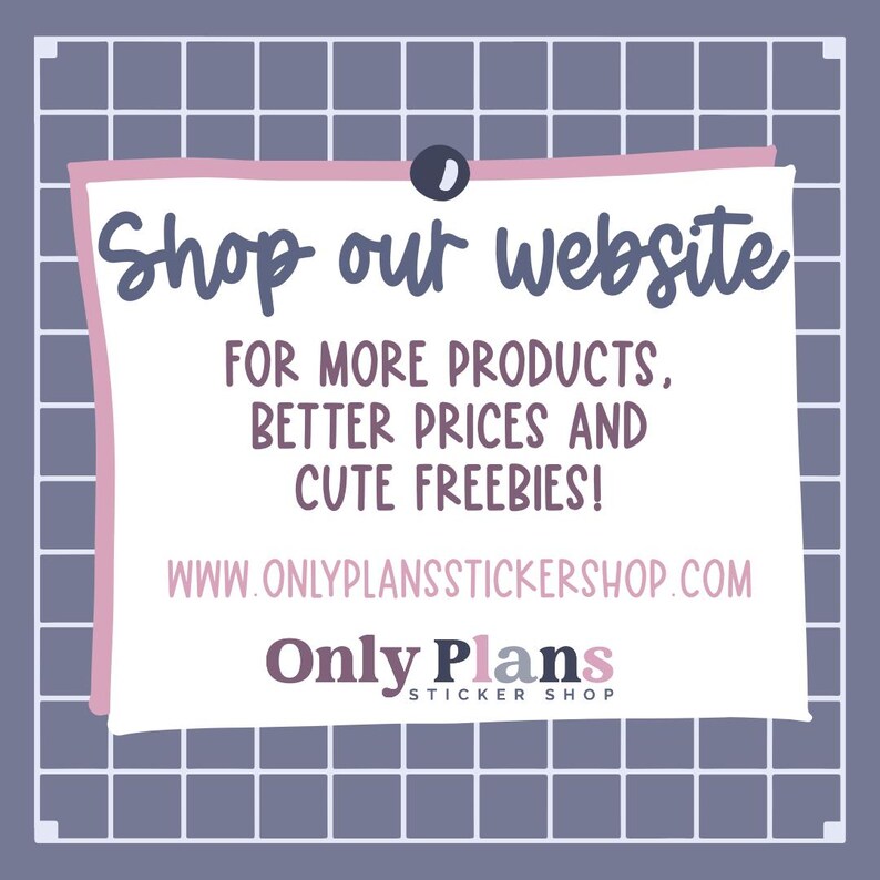 a sign that says shop our website for more products, better prices and cute free