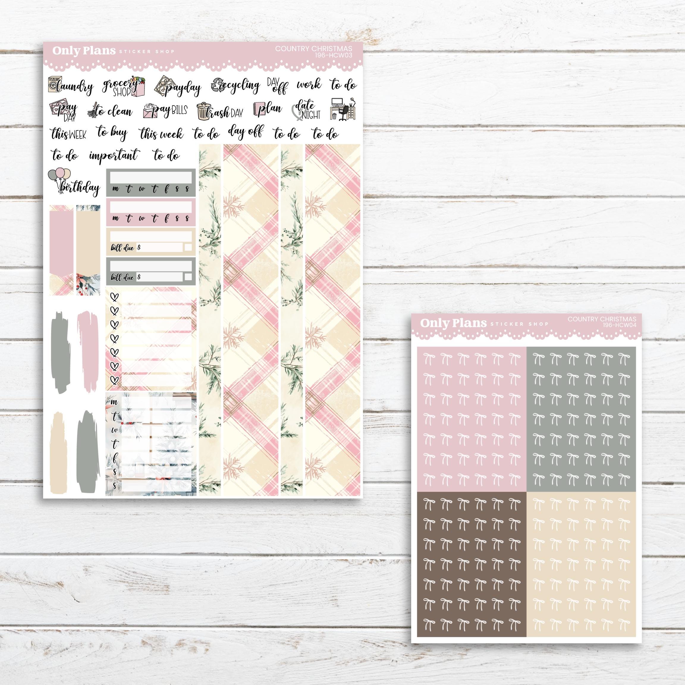 PRINTABLE Weekly Sticker Kit for Hobonichi Cousin and A5 Planners ...