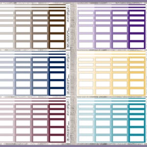 PRINTABLE Signature Colorway, SCW007, Kit-size Boxes, Colorful Boxes ...