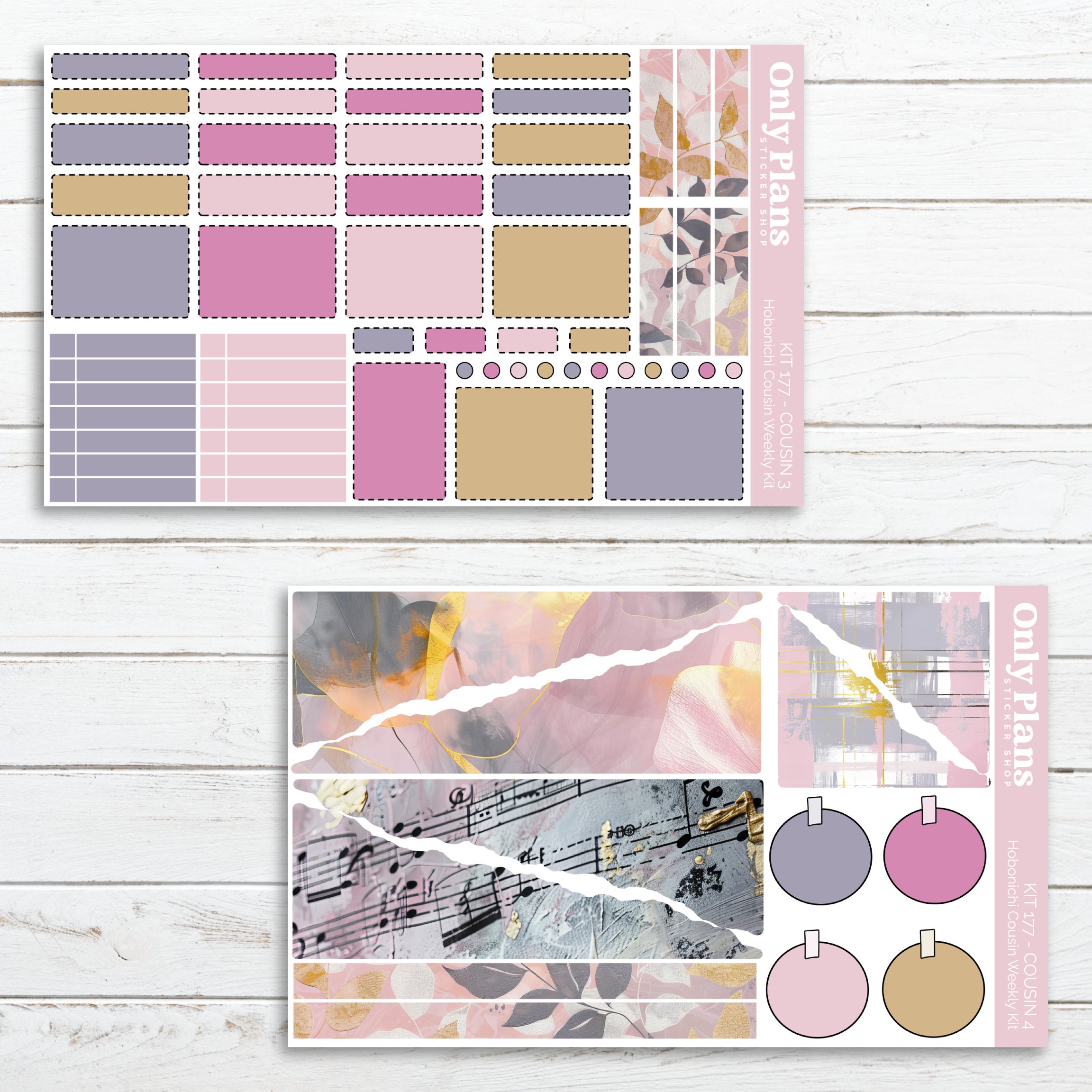 Weekly Sticker Kit 177 - Hobonichi Cousin - Weekly Planner Stickers ...