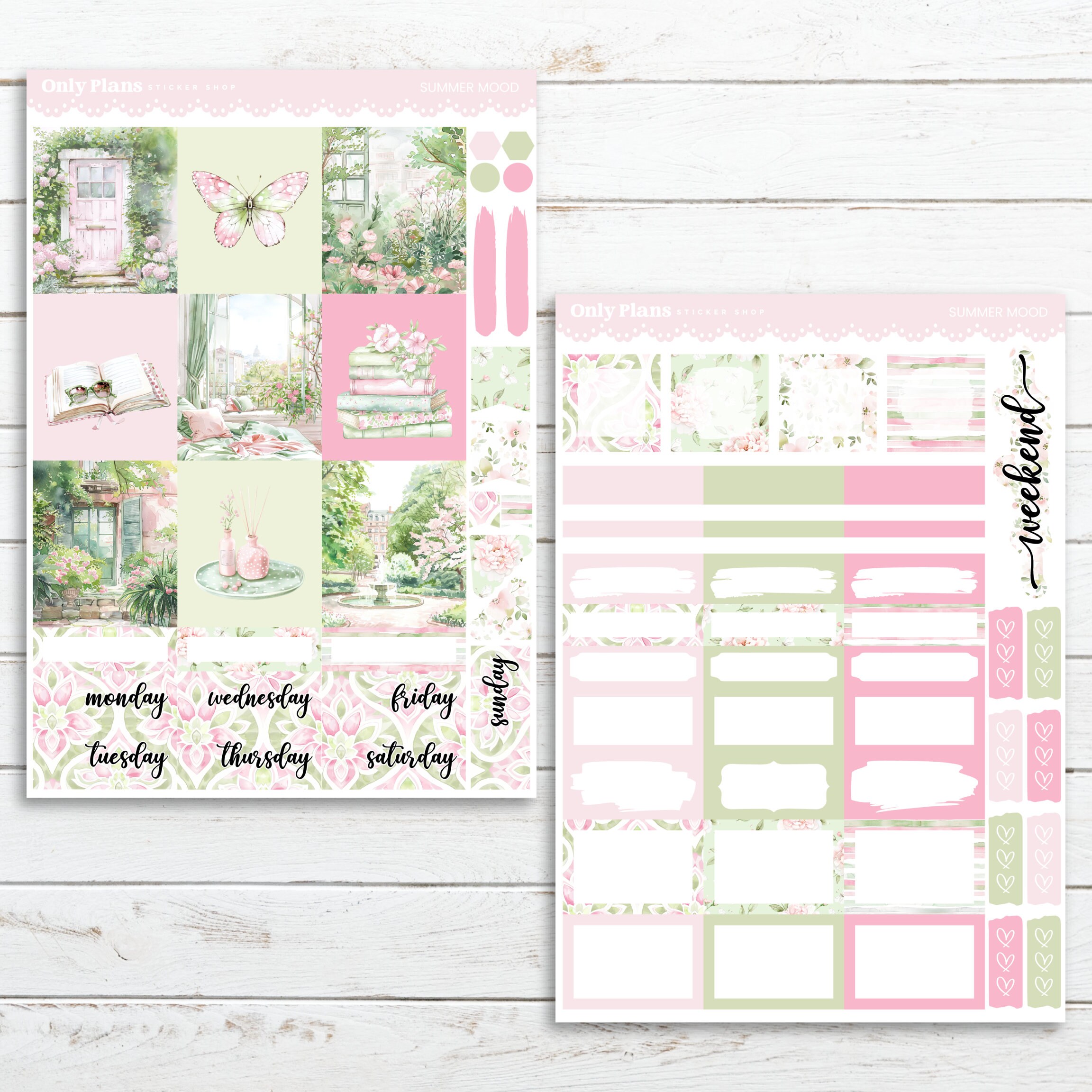 Weekly Sticker Kit 181 - Hobonichi Cousin - Weekly Planner Stickers ...
