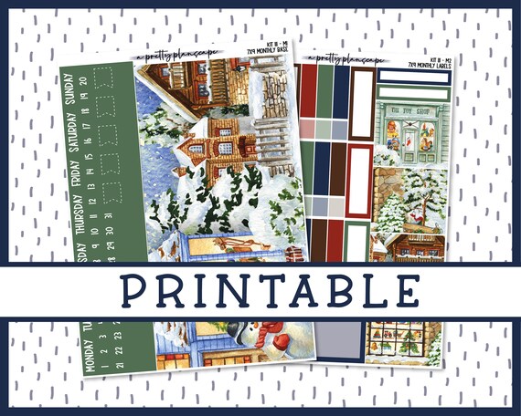 PRINTABLE Monthly Sticker Kit 111 All Sizes KIT111 - Etsy