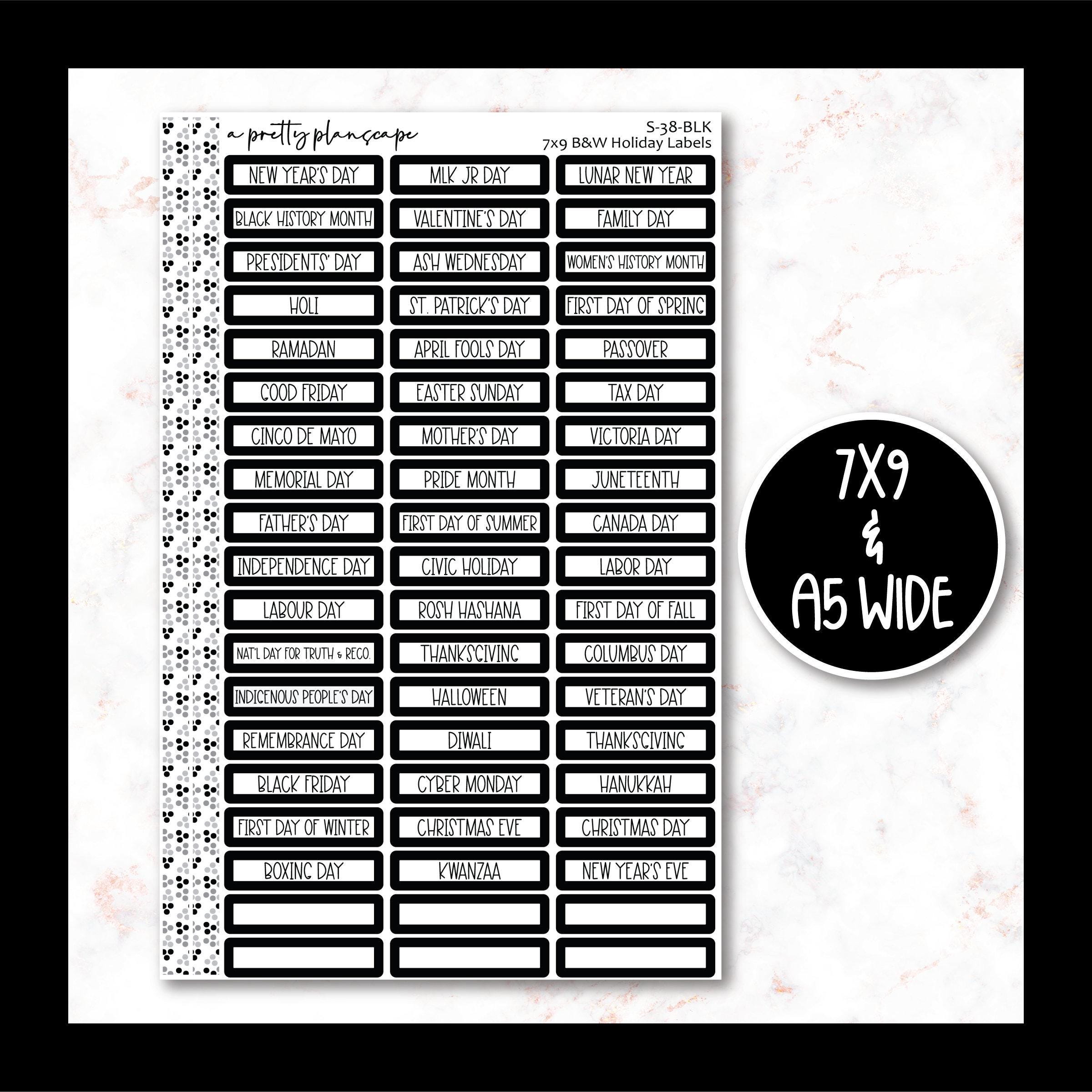 PRINTABLE Holiday Script Labels - S-38 - S-39 - Silhouette Cut Files ...