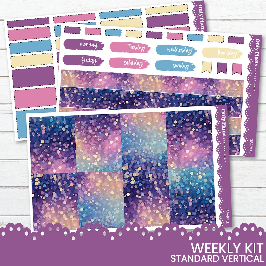 Weekly Sticker Kit 172 - Standard Vertical - Weekly Planner Stickers ...