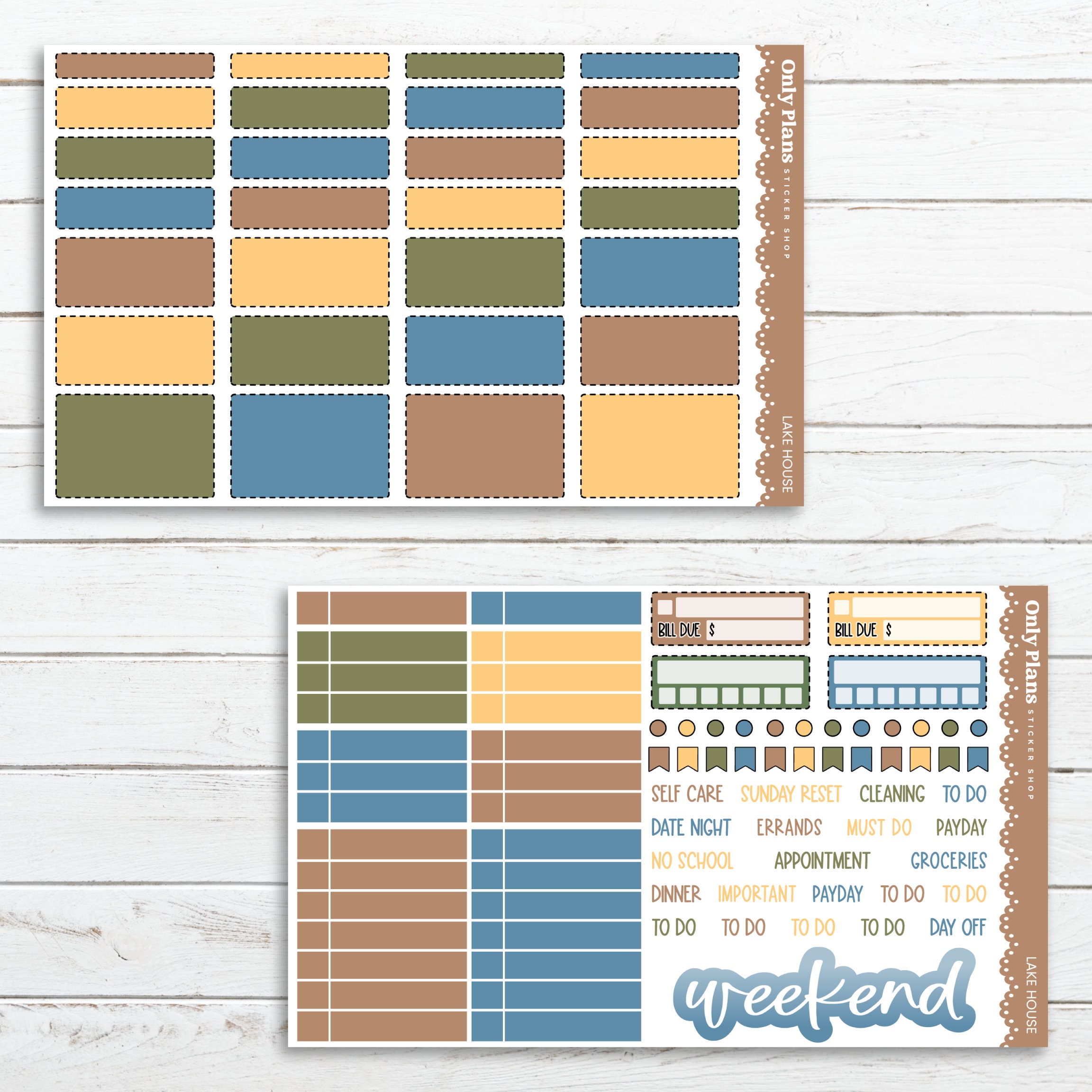 PRINTABLE Weekly Sticker Kit 188 - Standard Vertical - Planner Stickers ...