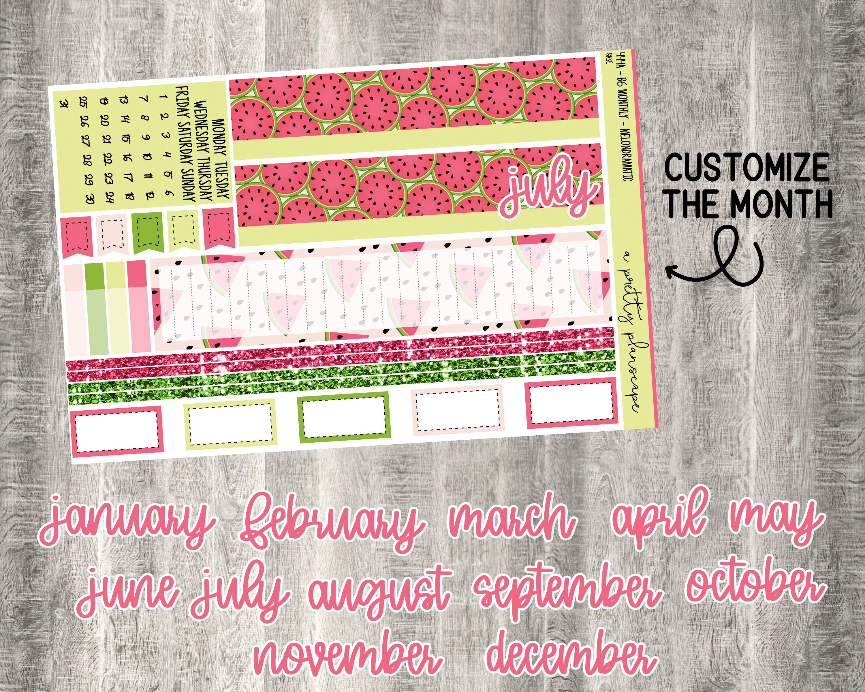 PRINTABLE B6 Monthly Reading Bundle Sticker Kit | Etsy