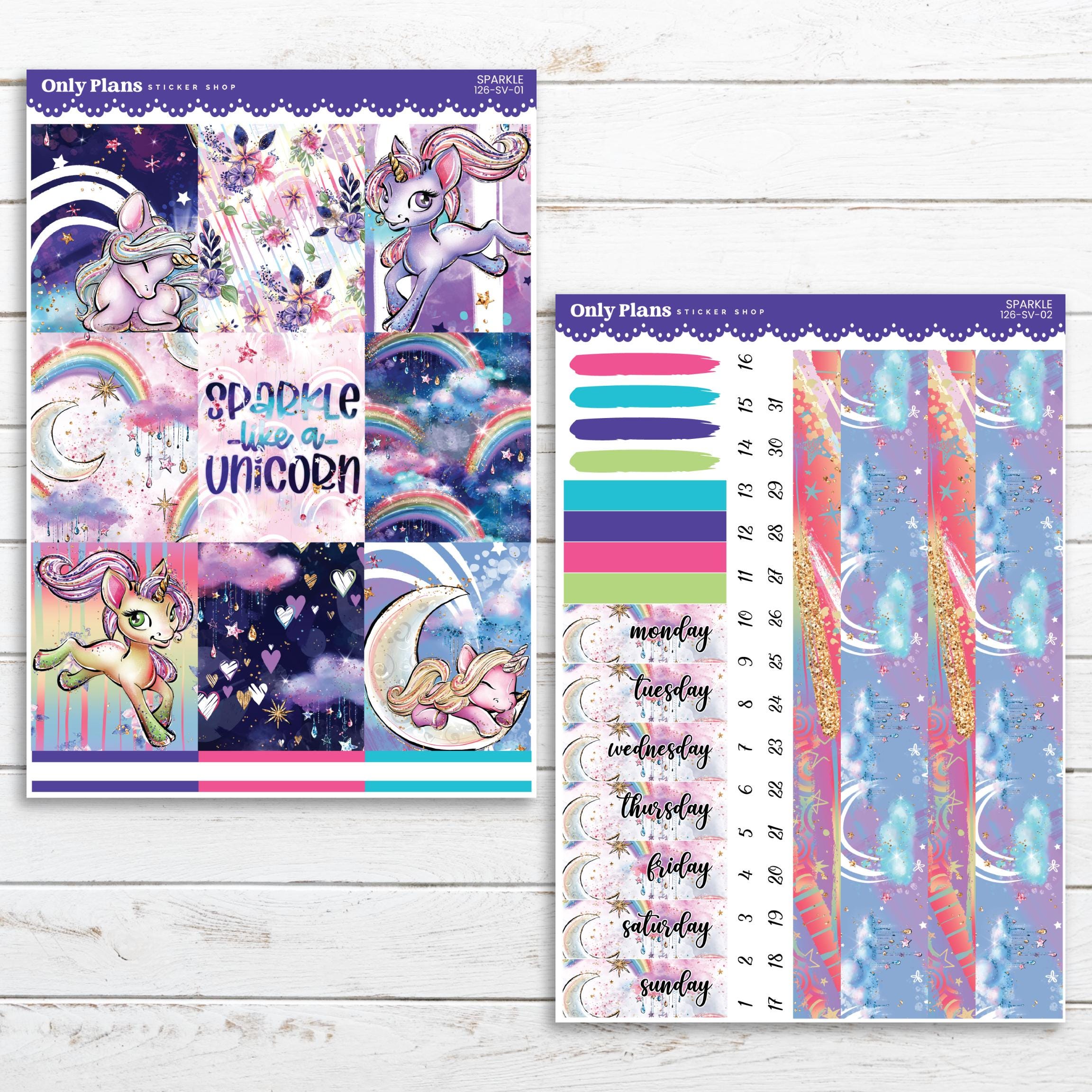 PRINTABLE Weekly Sticker Kit for Standard Vertical Planners - 7x9 A5 B6 ...