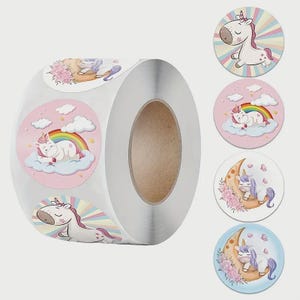 Belohnungssticker Aufkleber Pferd Einhorn Regenbogen Pony Mädchen DIY basteln Sticker Freundbuch Motivation Karten gestaltung Scapbooking