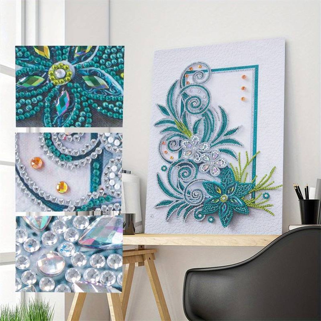 5D Diamond Painting Blume 100x50cm - DIY Diamant Bild Groß