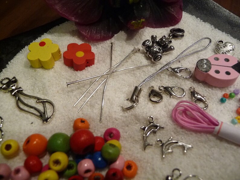 555 tlg DIYKit Kinder Schmuck bastel Set inkl Ketten Etsy