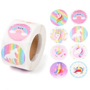 Belohnungssticker Aufkleber Pferd Einhorn Regenbogen Pony Mädchen DIY basteln Sticker Freundbuch Motivation Karten gestaltung Scapbooking