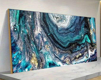XXL diamond painting DIY set picture ABSTRACT blue large 80x40 5D sticking stones diamond painting mosaic by numbers for advanced decoration